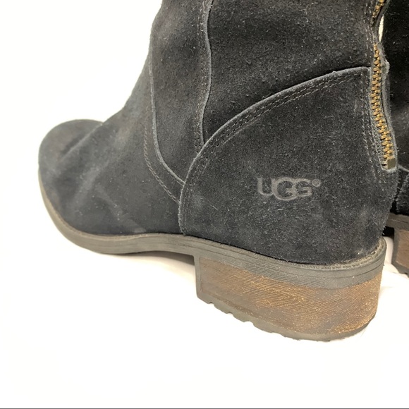 UGG Shoes - UGG tall boot zipper leather suede